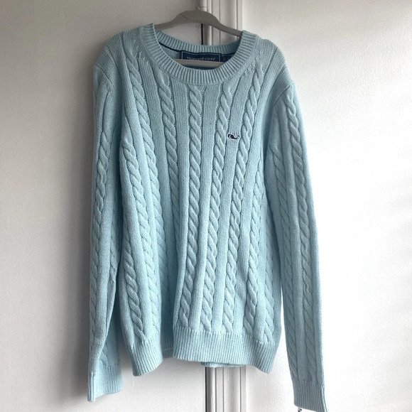 Nwt Vineyard Vines Cable Knit sweater Cashmere blend size 7 - Picture 1 of 9